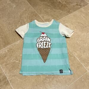 Rags striped ice cream tee